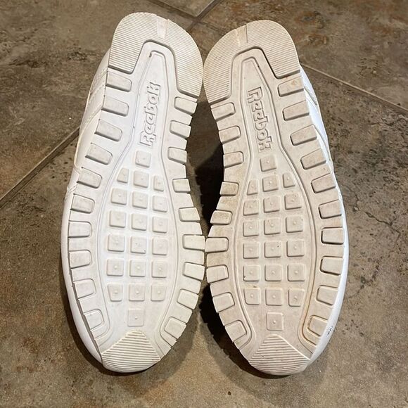 Reebok Classic White Leather Sneaker Shoe Mens 5.5 EU 37 1Y3501 Athletic - Picture 11 of 13